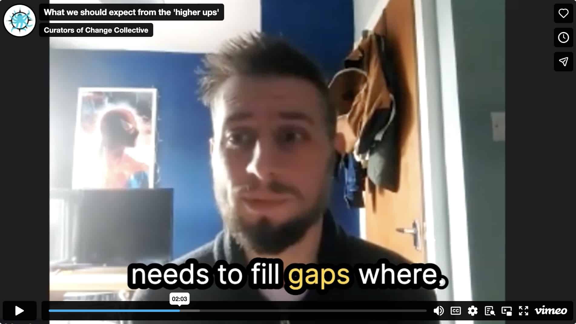 What we should expect from the 'higher ups'