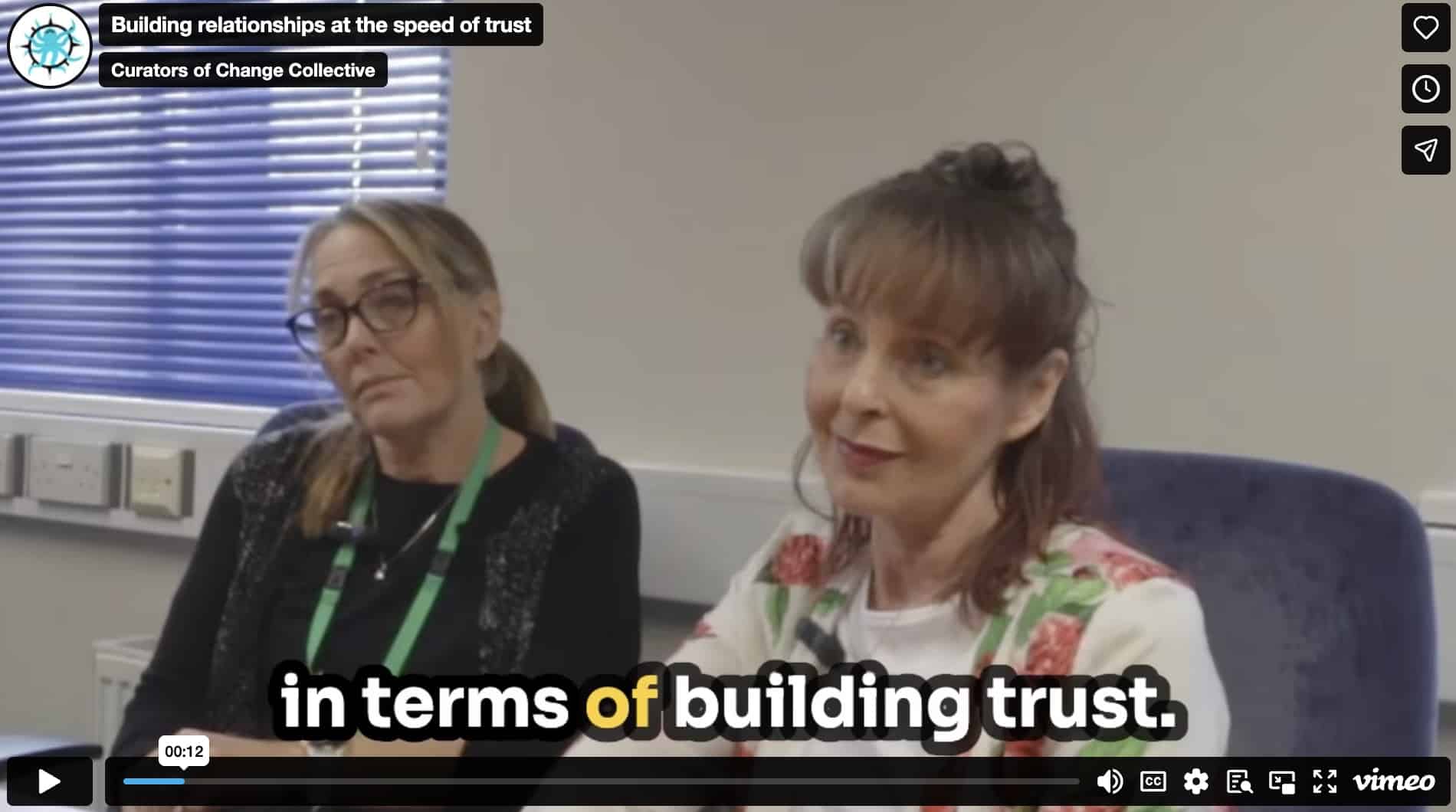 Building relationships at the speed of trust