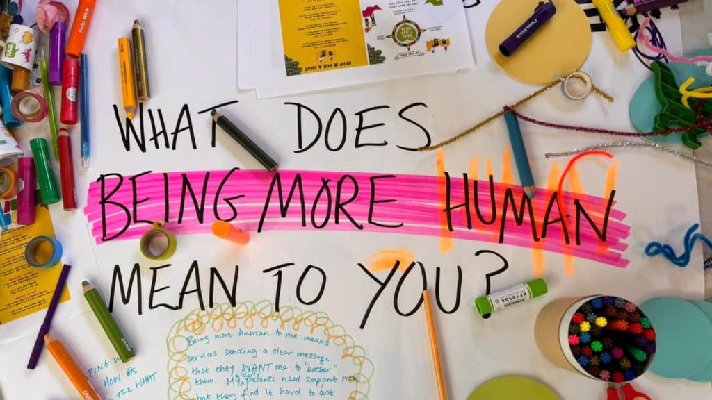 What does be more human mean