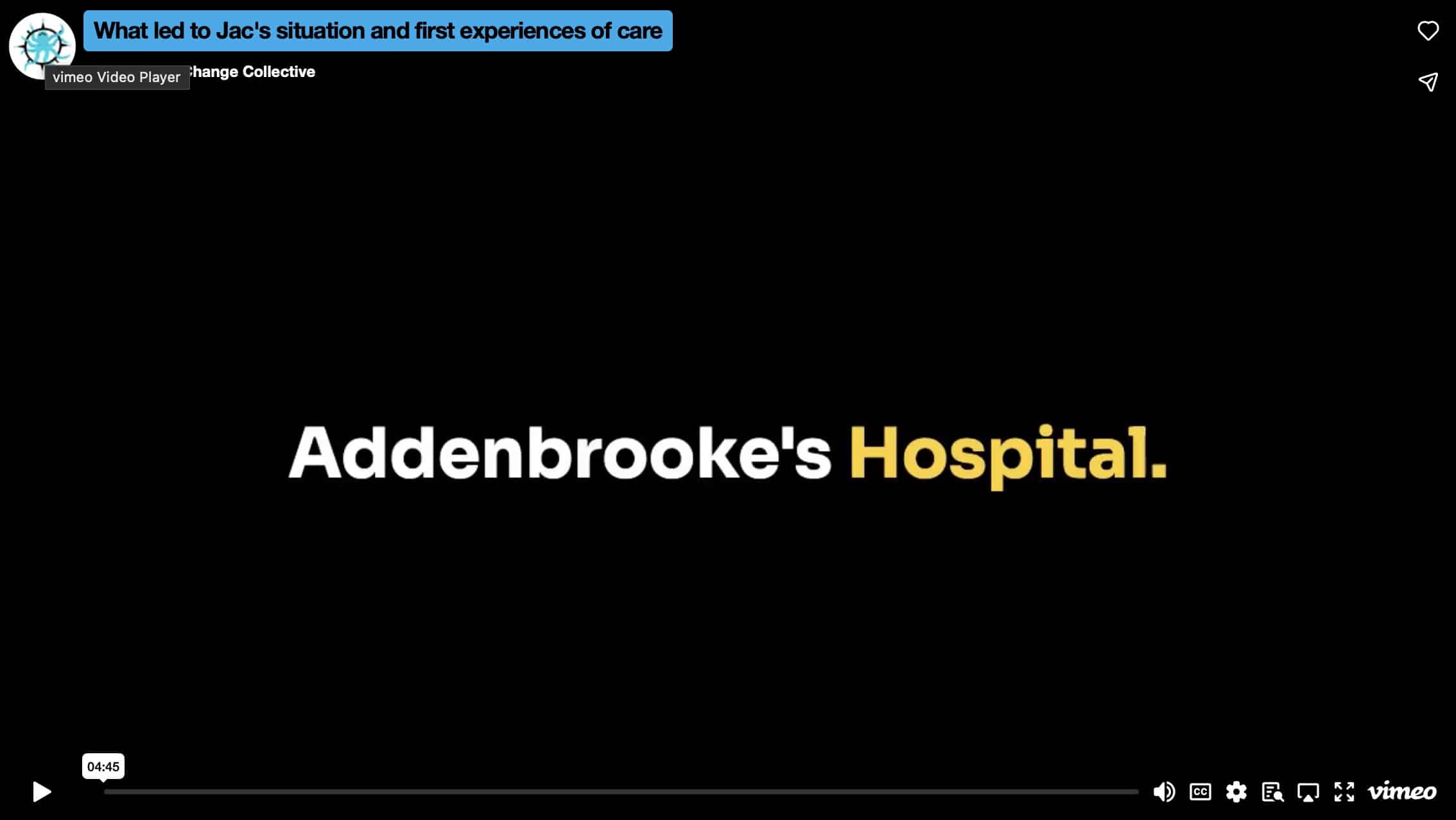 What led to Jac's situation and first experiences of care
