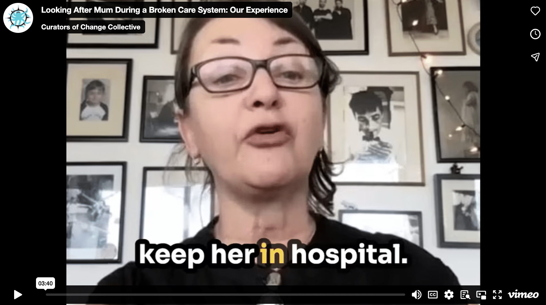 Looking After Mum During a Broken Care System: Our Experience