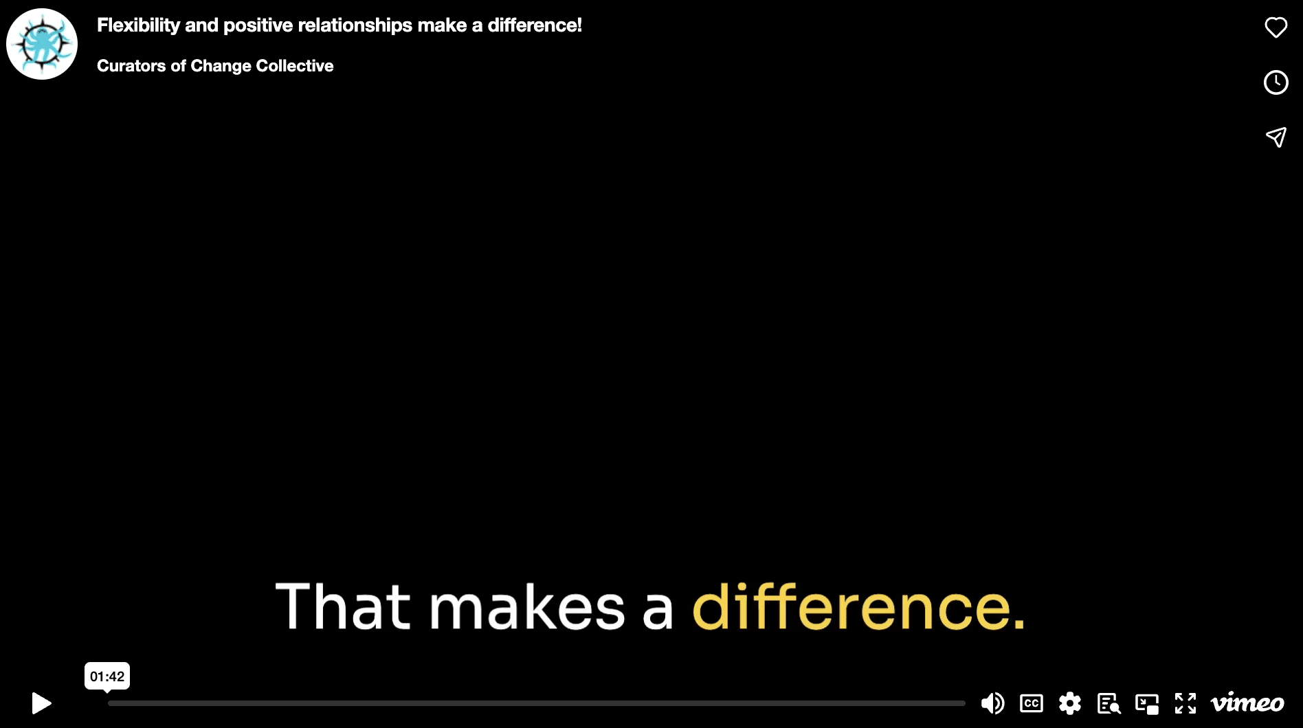 Flexibility and positive relationships make a difference.