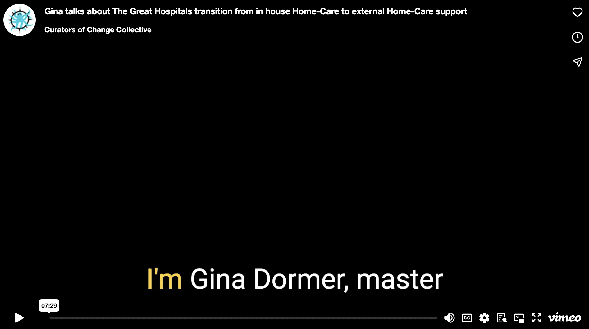 The Great Hospitals transition from in-house Homecare to external Homecare support