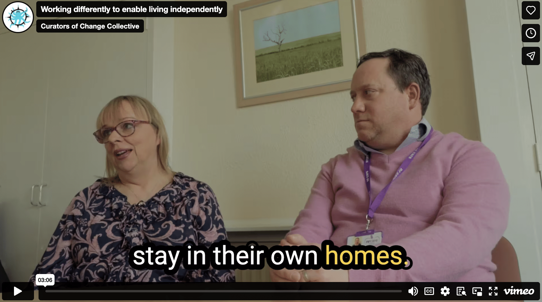 Working differently to enable living independently
