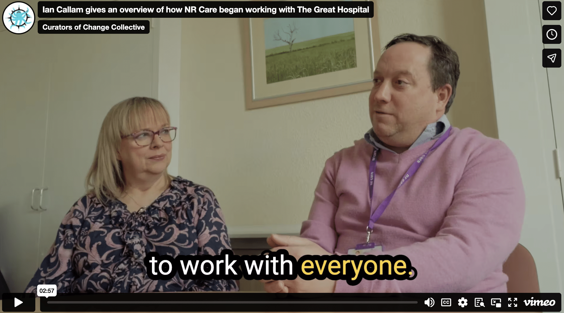 Ian Callam gives an overview of how NR Care began working with The Great Hospital