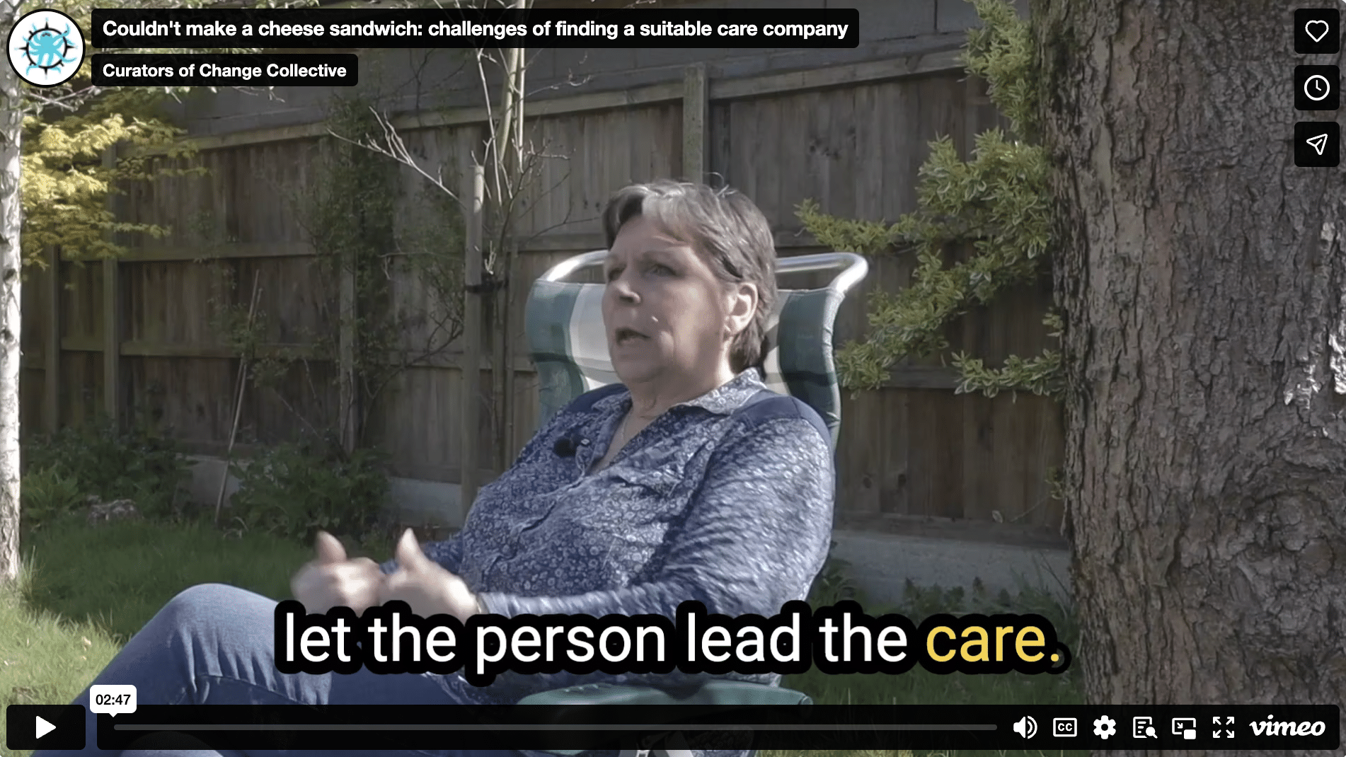 Couldn't make a cheese sandwich: challenges of finding a suitable care company