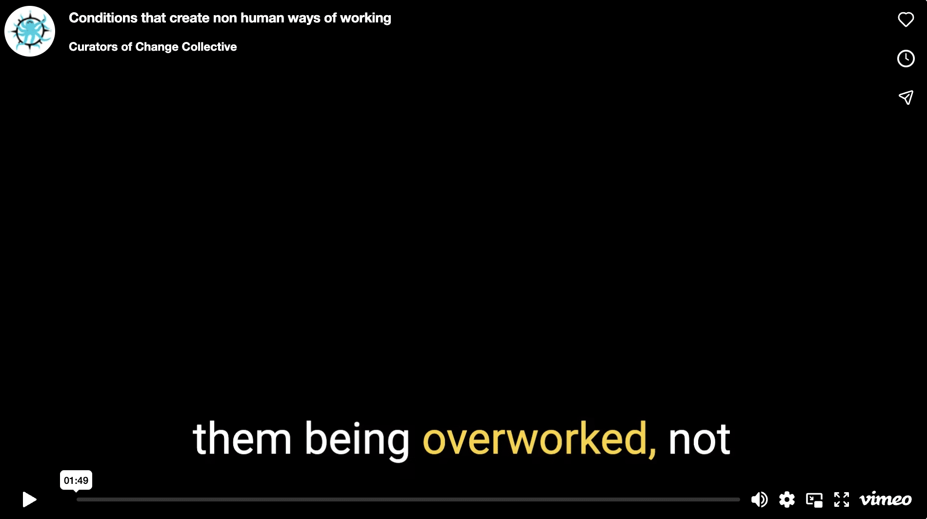 Conditions that create non human ways of working