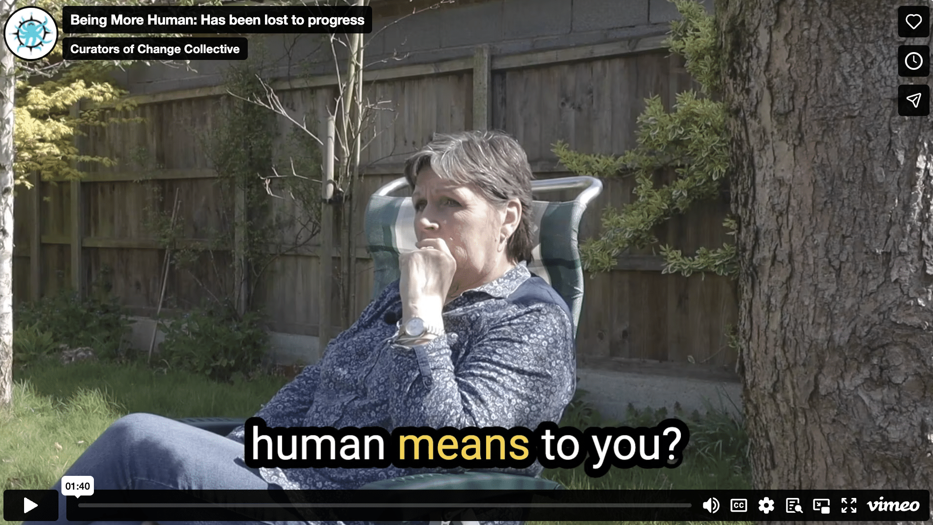 Being More Human: Has been lost to progress
